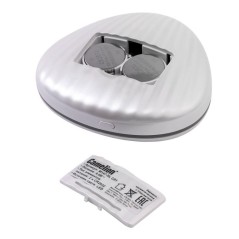 Зеркало M147-SL C01 с LED подсветкой складное 1х/5х 2хCR2032 бел. двойное Camelion 13002