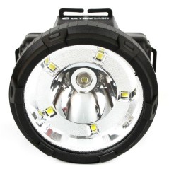Фонарь аккумуляторный налобный LED5367 LED + 5SMD 1.2Вт 2 режима 220В пластик. черн. (бокс) Ultraflash 13350