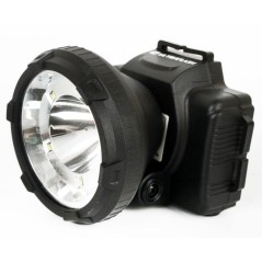 Фонарь аккумуляторный налобный LED5367 LED + 5SMD 1.2Вт 2 режима 220В пластик. черн. (бокс) Ultraflash 13350