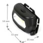 Фонарь аккумуляторный налобный LED5359 COB 3Вт 3 режима аккум. 5В пластик. черн. (бокс) Ultraflash 13803