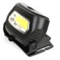 Фонарь аккумуляторный налобный LED5359 COB 3Вт 3 режима аккум. 5В пластик. черн. (бокс) Ultraflash 13803