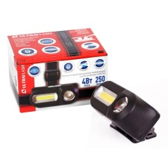Фонарь аккумуляторный налобный LED53763 XPE + COB LED 3 + 3Вт 1 режим аккум 3.7В крепл. черн. (бокс) Ultraflash 14504