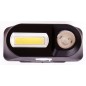 Фонарь аккумуляторный налобный LED53763 XPE + COB LED 3 + 3Вт 1 режим аккум 3.7В крепл. черн. (бокс) Ultraflash 14504