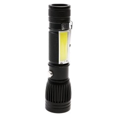 Фонарь аккумуляторный LED5333 4В LED+COB 3Вт фокус 4 реж USB бокс черн. Ultraflash 15131