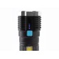 Фонарь аккумуляторный LED51525 4В 4LED+COB 3Вт 4 реж. Micro USB черн. (бокс) Ultraflash 15195
