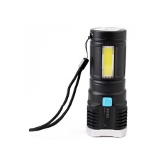 Фонарь аккумуляторный LED51525 4В 4LED+COB 3Вт 4 реж. Micro USB черн. (бокс) Ultraflash 15195