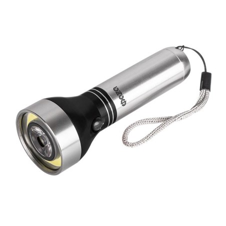Фонарь ручной AF6-L3W/L1W-bk 3Вт COB 160лм + 1Вт LED 40лм IP44 корпус: алюм. метал. 3хAAA (не в компл.) черн./серебр. ФАZА 50234