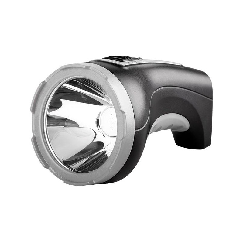 Фонарь аккумуляторный ручной AccuF2-L5W-bk SMD 5Вт 185лм IP20 2 режима: яркий/эконом аккум. 1.6А.ч выдвижная вилка индикатор зар Фонарь аккумуляторный ручной AccuF2-L5W-bk SMD 5Вт 185лм IP20 2 режима: яркий/эконом аккум. 1.6А.ч выдвижная вилка индикатор зар