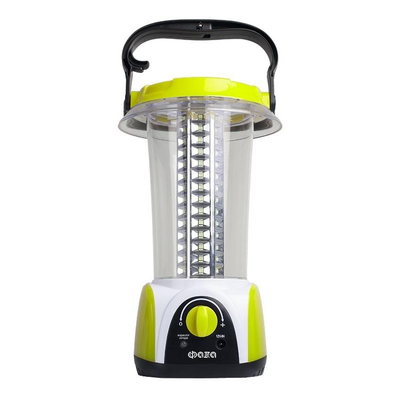 Фонарь аккумуляторный кемпинговый AccuF5-L84-gn 84SMD 0.5Вт 20-450лм аккум. 4В 1.6А.ч IP20 диммер ручка вращающаяся на 180град. 