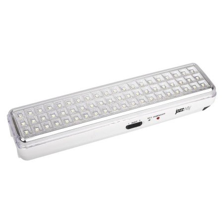 Фонарь-светильник аккумуляторный Accu9-L60-wh аварийный 60SMD яркий 300лм 2ч/эконом 90лм 6ч 220В аккум. Li-ion 3.7В 2.4А.ч бел. 