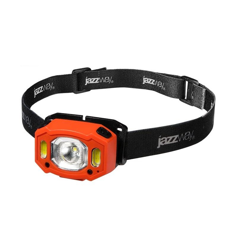 Фонарь аккумуляторный налобный AccuH3-L5W-og zoom LED 5Вт + 2хRED SMD IP54 5 режимов: 100проц. 180лм 3.5ч/50проц. 110лм 5.5ч/30п