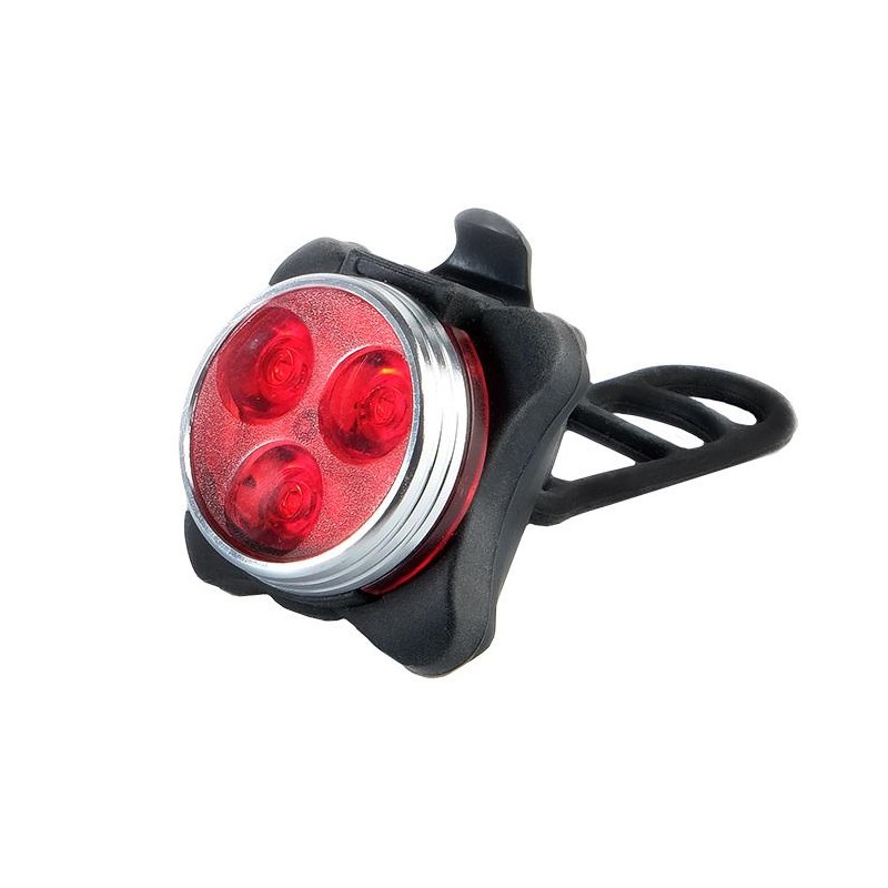 Фонарь аккумуляторный велосипедный BR3-L03 3SMD 12лм IP44 задний 4 режима: 100проц./50проц./частое мигание/редкое мигание USB ФА