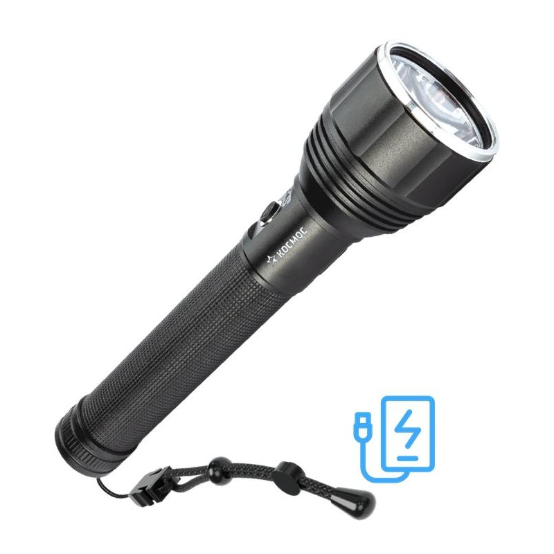 Фонарь аккумуляторный ручной 20Вт LED съемные Li-ion 26650 4000мА.чx2 шт.-8000мА.ч Power-bank корпус анодир. алюм. индикатор уро Фонарь аккумуляторный ручной 20Вт LED съемные Li-ion 26650 4000мА.чx2 шт.-8000мА.ч Power-bank корпус анодир. алюм. индикатор уро