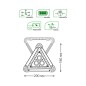Фонарь автомобильный аккумуляторный GFL 15Вт 800лм IP33 аккум. Li-ion 2400мА.ч Power Bank GAUSS GF802