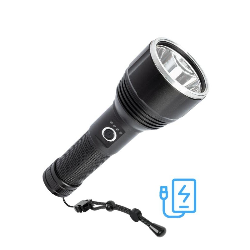 Фонарь аккумуляторный ручной 20Вт LED съемный Li-ion 26650 5000мА.ч Power-bank корпус анодир. алюм. индикатор уровня заряда USB- Фонарь аккумуляторный ручной 20Вт LED съемный Li-ion 26650 5000мА.ч Power-bank корпус анодир. алюм. индикатор уровня заряда USB-
