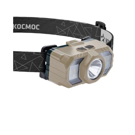 Фонарь аккумуляторный налобный 2Вт LED+2Вт SMD LED+красн. съемные Li-ion 2x18650 1200мА.ч-2400 мА.ч корпус ABS-пластик USB-шнур 