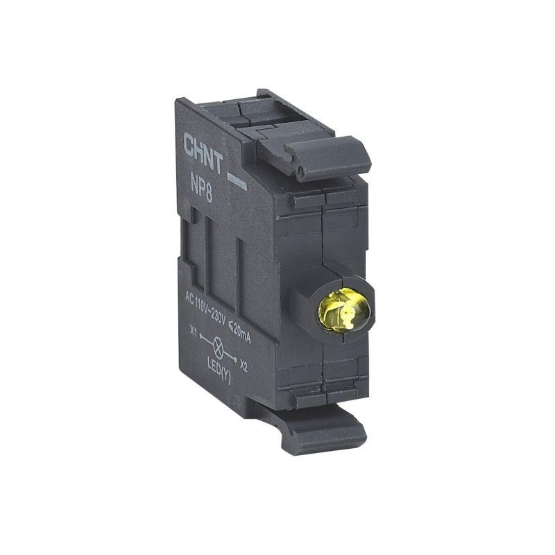 Элемент светодиодный для NP8 AC 110-230В (R) желт. CHINT 667536 Элемент светодиодный для NP8 AC 110-230В (R) желт. CHINT 667536