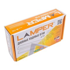 Комплект огни ходовые дневные в пластиковом корпусе и светодиодным модулем Lamper 80-1132