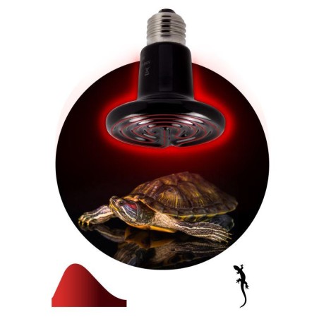 Излучатель тепловой (лампа инфракрасная) FITO-50W-НQ CeramiHeat RX 50Вт E27 для брудера/рептилий керамическая (не дает света) Эр