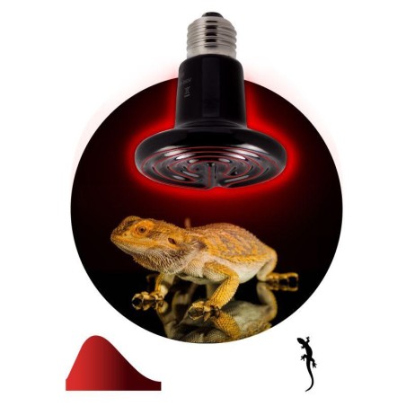 Излучатель тепловой (лампа инфракрасная) FITO-100W-НQ CeramiHeat RX 100Вт E27 для брудера/рептилий керамическая (не дает света) 