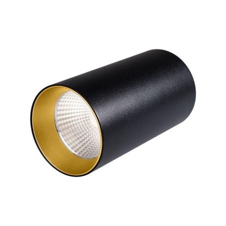 Светильник светодиодный накладной SP-POLO-R85-1-15W Warm White 40deg (Black Gold Ring) IP20 металл Arlight 022953