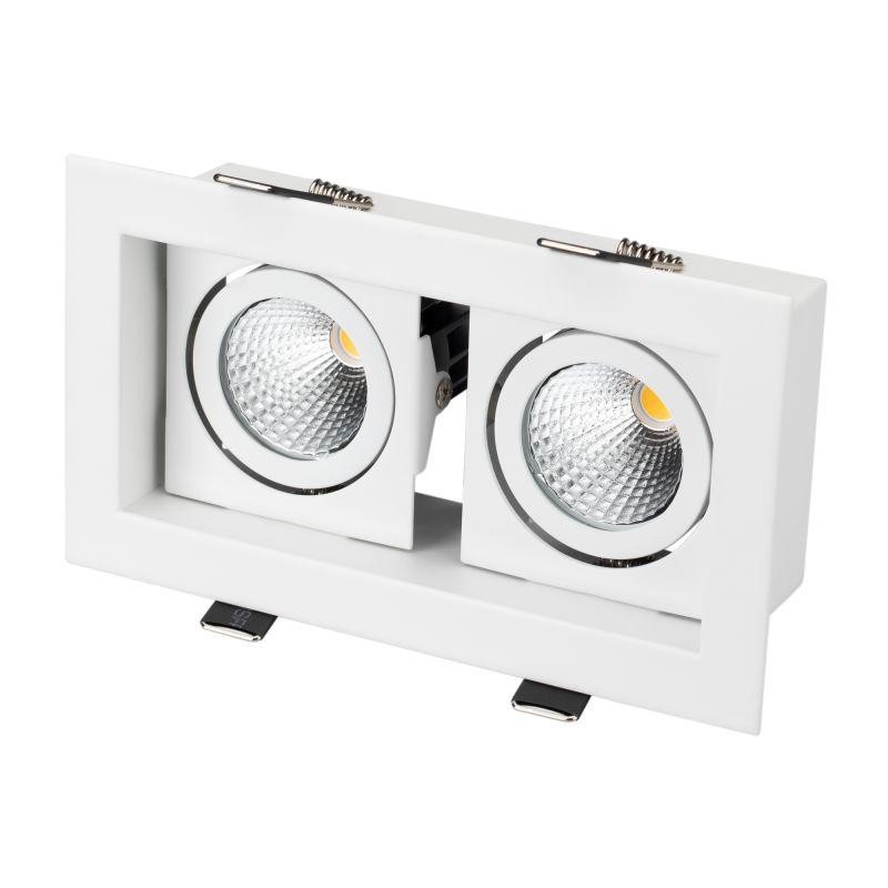 Светильник светодиодный CL-KARDAN-S180x102-2x9W Warm WH 38 deg IP20 металл Arlight 024127 Светильник светодиодный CL-KARDAN-S180x102-2x9W Warm WH 38 deg IP20 металл Arlight 024127