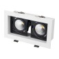 Светильник светодиодный CL-KARDAN-S180x102-2x9W Warm WH-BK 38 deg IP20 металл Arlight 024130 Светильник светодиодный CL-KARDAN-S180x102-2x9W Warm WH-BK 38 deg IP20 металл Arlight 024130