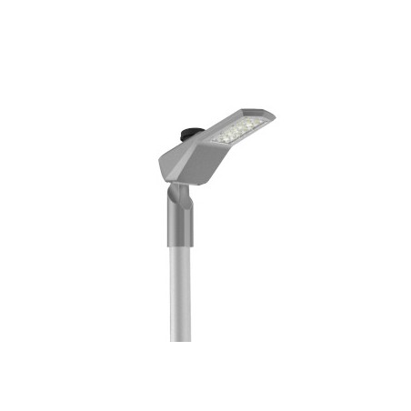 Светильник светодиодный Levante Plaza 25Вт кронштейн 48мм 3000К уличный 1..10V NEMA RAL7045 сер. муар VARTON V1-S1-70648-40U34-6