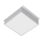 Светильник светодиодный DL-GRIGLIATO-S140x140-18W Warm3000 (GR 100 deg 230) IP40 металл Arlight 047680