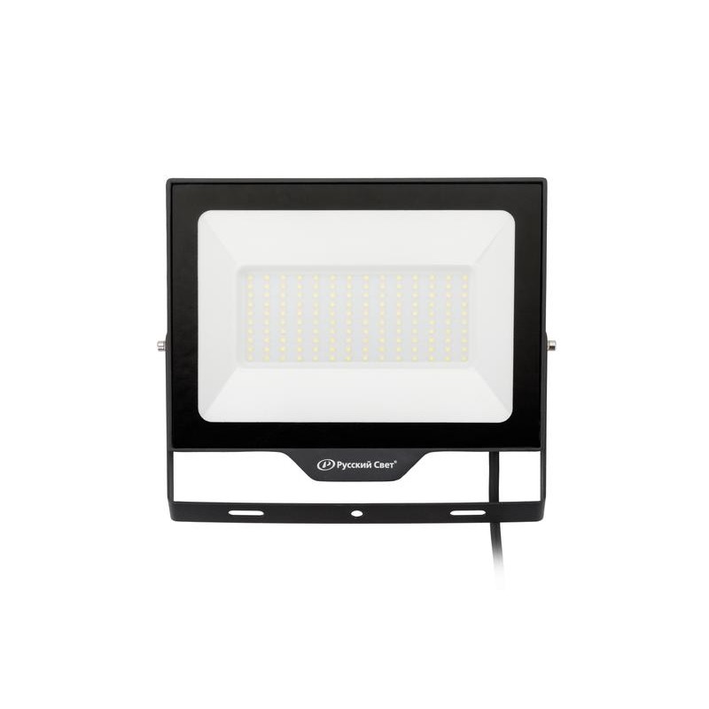 Прожектор светодиодный СДО FL 10 C 100W VW 865 BK CL 277х220х30мм 100Вт 6500К IP65 уличный черн. Русский Свет 15081023056 Прожектор светодиодный СДО FL 10 C 100W VW 865 BK CL 277х220х30мм 100Вт 6500К IP65 уличный черн. Русский Свет 15081023056